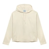 PRADA PRADA IVORY HOODED SWEATSHIRT WOMEN