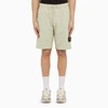 STONE ISLAND STONE ISLAND PISTACHIO-COLOURED COTTON BERMUDA SHORTS MEN