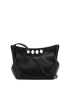 Alexander Mcqueen The Peak Mini Crossbody Handbag For Women In Black