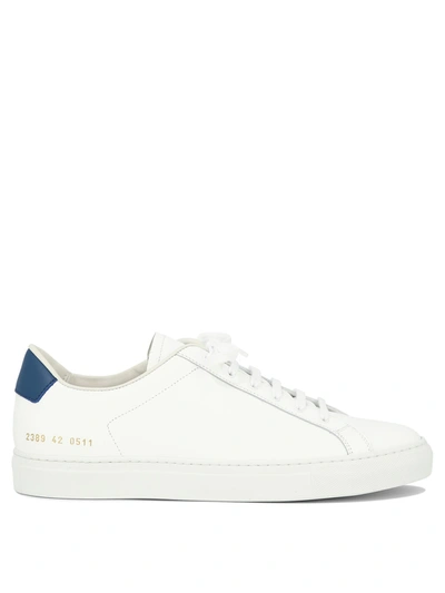 Common Projects Retro Leather Sneakers In White