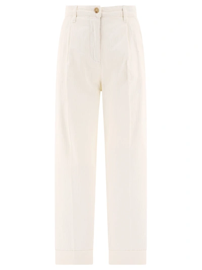 Etro Cropped Chino Trousers In White