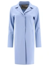Herno First-act Pef Coat In Light Blue
