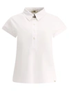 Herno Ever Cotton Interlock／new Popeline／monogram ポロシャツ In White