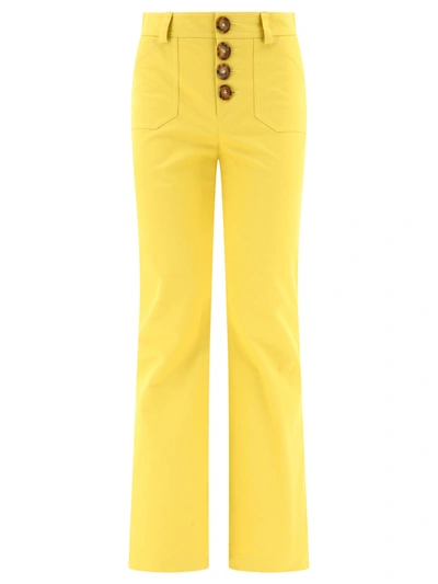 Ines De La Fressange "charlotte" Trousers In Yellow