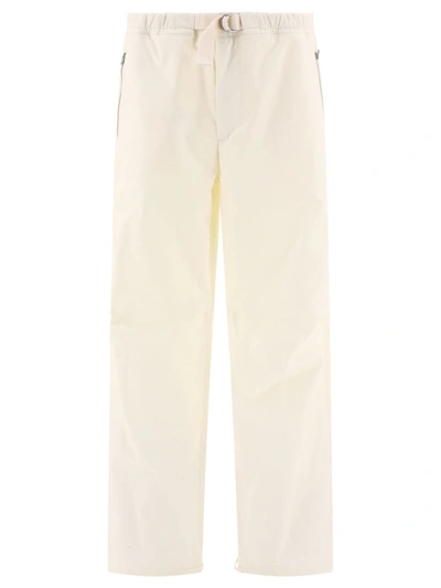 Jil Sander Trousers With Embroidery In White
