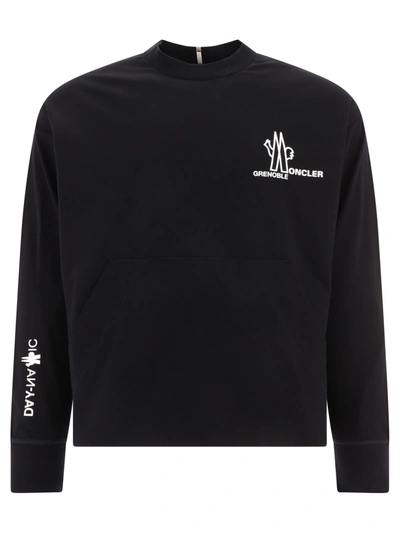 Moncler Grenoble Logo Sweatshirt In Black