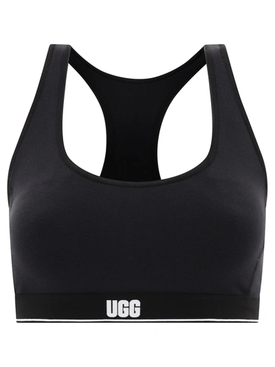 Ugg Missy Logo-underband Sports Bra In Blk Black