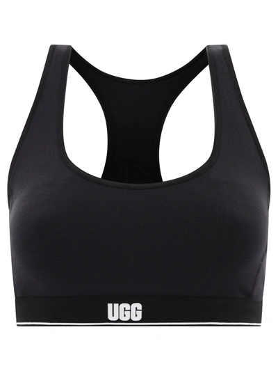 Ugg Missy Logo-underband Sports Bra In Black