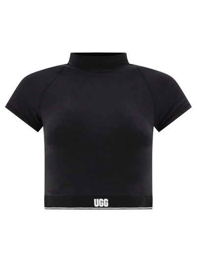 Ugg Trina Logo Ss Top In Black