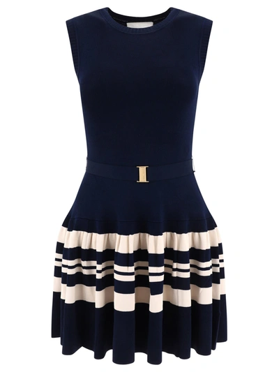 Zimmermann Acadian Stripe Mini Dress In Blue