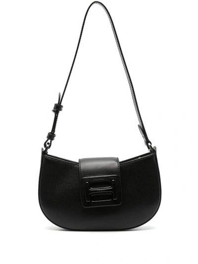 Hogan Small H-bag Shoulder Bag In Black