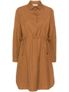 Max Mara Juanita Dress In Leather Brown