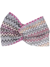 Missoni Zigzag-woven Knot-detailed Headband In Multicolour