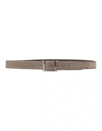 Orciani Mud Suede Amalfi Belt In Brown