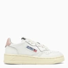 Autry Medalist White/pink Pow Trainer In White