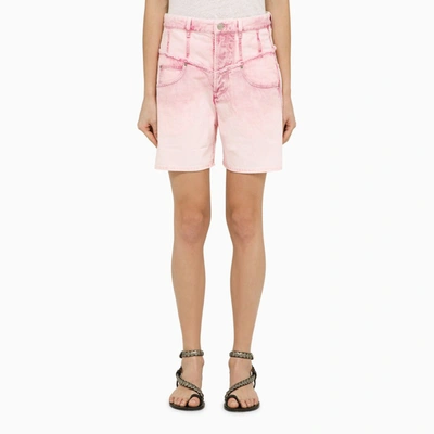 Isabel Marant Light Pink Cotton Denim Shorts