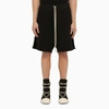 DRKSHDW BLACK COTTON-BLEND BERMUDA SHORTS