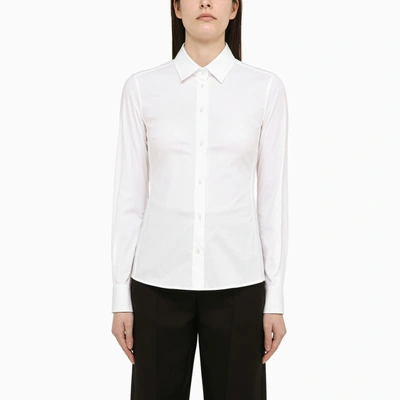 Dolce & Gabbana White Stretch Tight Shirt