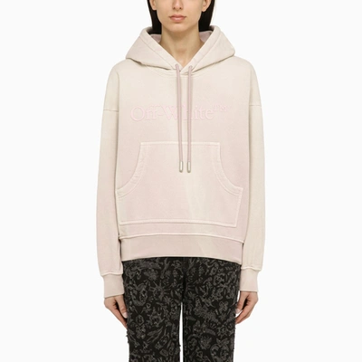 Off-white Off White™ Cotton Hoodie With Logo In Pink