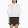 Off-white Off White™ White Cotton Double Shirt In White