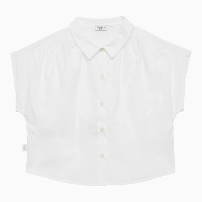 IL GUFO WHITE STRETCH POPLIN SHIRT