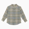 Il Gufo Linen Checked Shirt In Light Blue