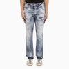 Dsquared2 Distressed Straight-leg Jeans In Light Blue