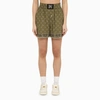 PALM ANGELS PALM ANGELS BOXER SHORTS WITH MILITARY GREEN PRINT