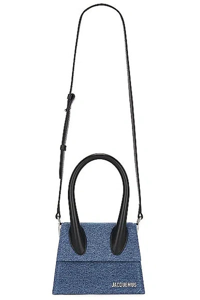 Jacquemus Le Chiquito Moyen Tote Bag In Blue