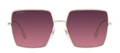 Burberry Daphne Be 3133 1109f4 Oversized Square Sunglasses In Bordeaux
