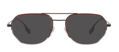 Burberry Henry Be 3140 100187 Aviator Sunglasses In Grey