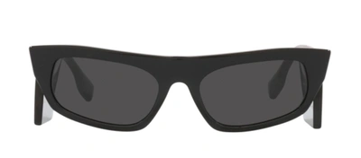 Burberry Palmer Be 4385 300187 Geometric Sunglasses In Grey