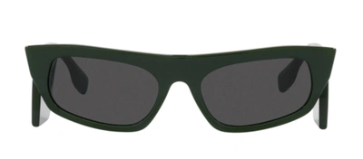 Burberry Woman Sunglasses Be4385 Palmer In Green