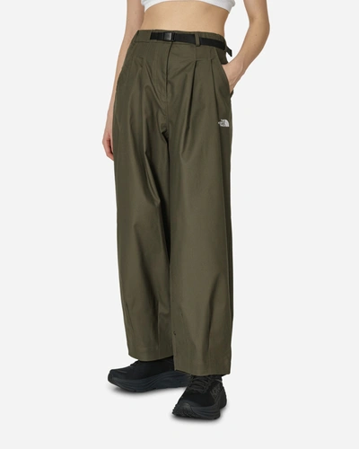 The North Face Pleated Casual Pants New Taupe In Green