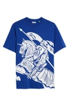 Burberry Ekd-print Cotton T-shirt In Knight/ White