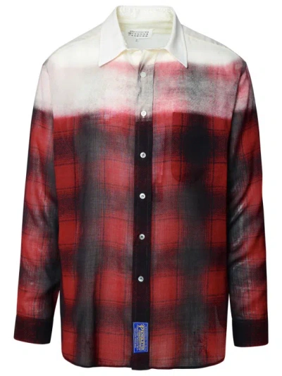 Maison Margiela Pendleton Checked Shirt In Red