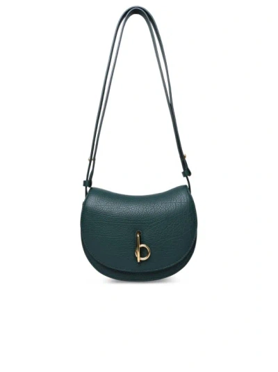Burberry Rocking Horse Mini Bag In Green Leather In Black