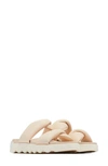 Sorel Viibe Twist Slide Sandal In Nova Sand/ Chalk