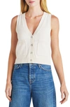 Splendid Rosie Sweater Vest In Moonstone