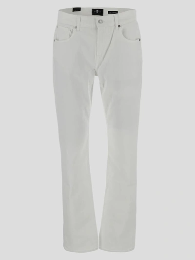 7 For All Mankind Trousers In White