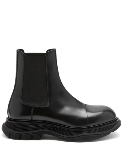 Alexander Mcqueen Tread Slick Chelsea Boots In Black