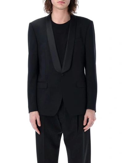 DOLCE & GABBANA DOLCE & GABBANA SINGLE-BREASTED STRETCH WOOL SICILIA-FIT TUXEDO JACKET