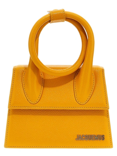 Jacquemus 'le Chiquito Noeud' Handbag In Orange