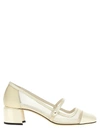 Jimmy Choo 45mm Elisa Mesh Mary Jane Pumps In White