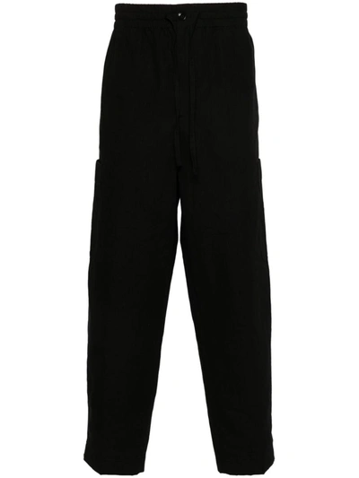 Kenzo Drawstring-fastening Trousers In Black
