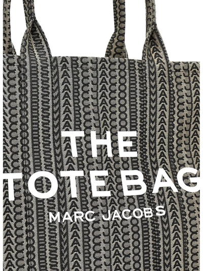 Marc Jacobs The Monogram Large Tote Shopping Bag In Gray