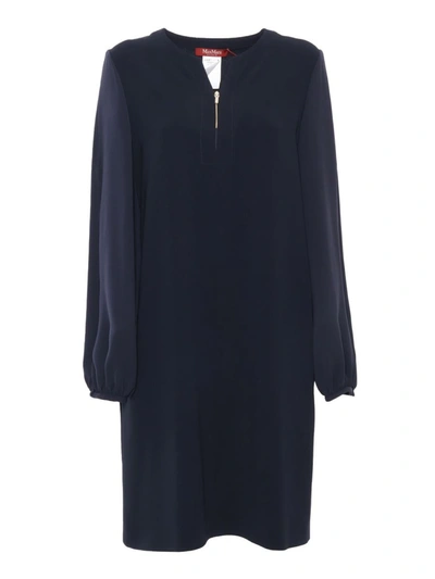 Max Mara Studio Midi Dress In Blue