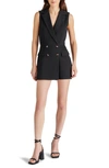 Steve Madden Pattie Tie Waist Jumpsuit In Black