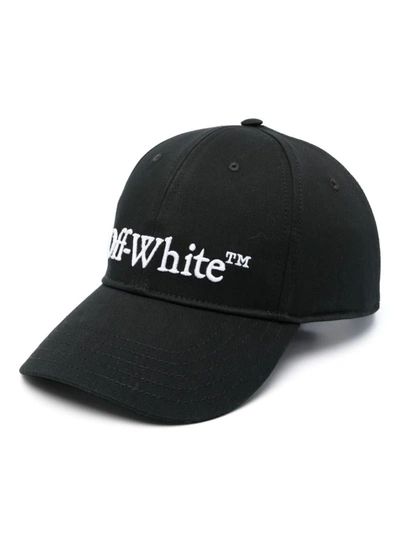 Off-white Bookish Dril 棒球帽 In Black