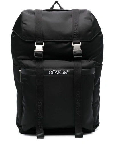 Off-white Nylon Backpack In Black